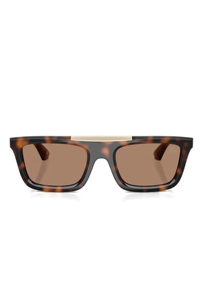 Burberry Eyewear havana-pattern gold-detail sunglasses - Brown