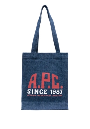 A.P.C. Lou tote bag - Blue