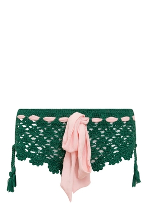Matimì crochet-knit briefs - Green