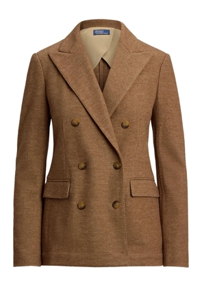 Polo Ralph Lauren double-breasted herringbone blazer - Brown