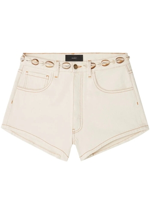 Alanui Ocean Dream denim shorts - Neutrals