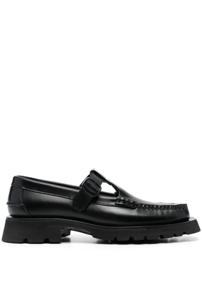 Hereu Alber T-bar leather loafers - Black