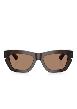 Burberry Eyewear geometric-frame sunglasses - Brown