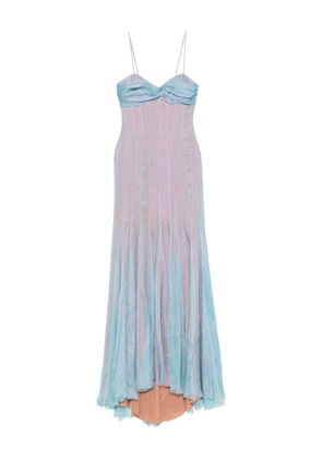 Maria Lucia Hohan Giustina pleated silk dress - Blue
