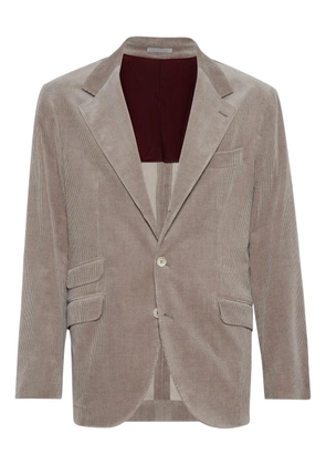 Brunello Cucinelli corduroy blazer - Brown