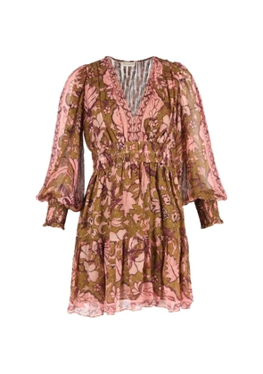 Ulla Johnson Rosetta printed mini dress - Brown