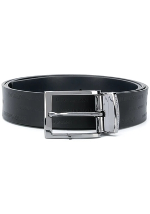 Emporio Armani square buckle belt - Black