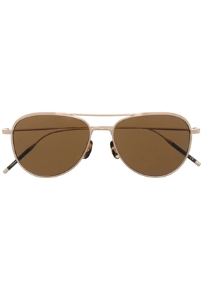 Oliver Peoples TK-2 pilot-frame sunglasses - Gold