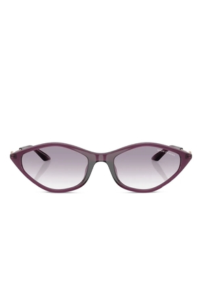 Armani Exchange geometric-frame sunglasses - Purple