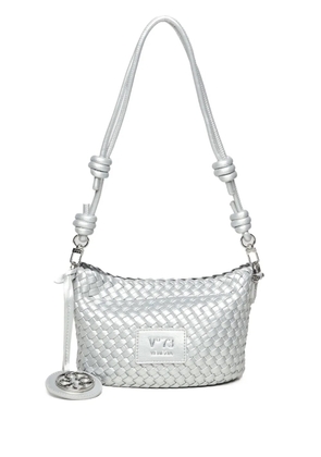 V°73 Kornelia woven-detail shoulder bag - Silver