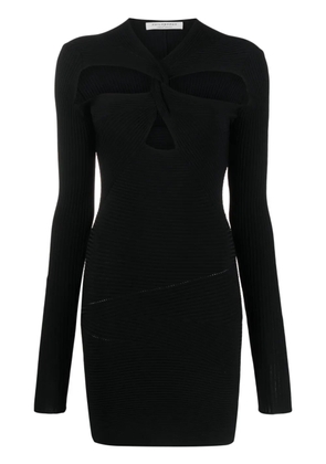 Philosophy Di Lorenzo Serafini cut-out ribbed minidress - Black
