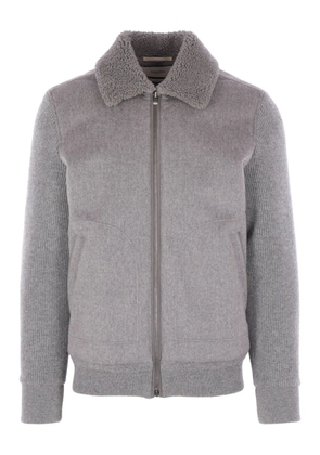 Agnona zip fastening jacket - Grey