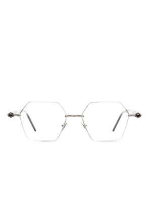 Kuboraum P70 geometric-frame glasses - Silver