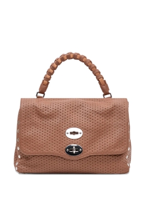 Zanellato Postina braided-handle tote bag - Brown