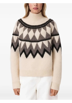 AllSaints Tara geometric-pattern sweater - Neutrals