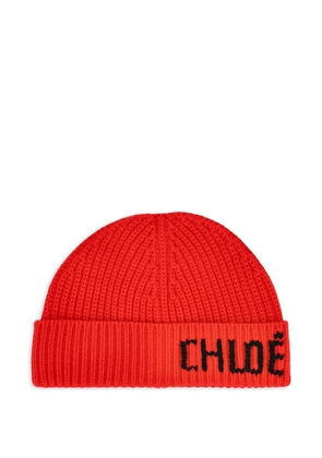 Chloé Joyful beanie hat - Red