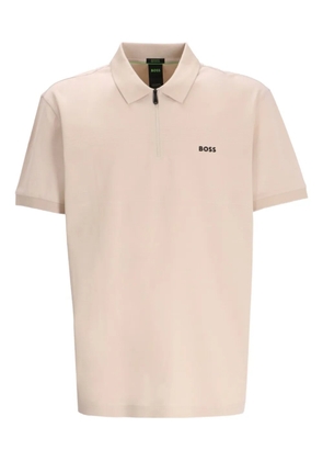 BOSS cotton polo shirt - Neutrals