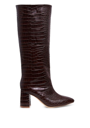 GINISSIMA 80mm Llona knee-high boots - Brown