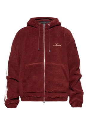 AMIRI bone-detail zip-up hoodie - Red