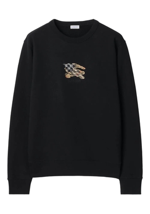 Burberry equestrian-knight check sweatshirt - Black