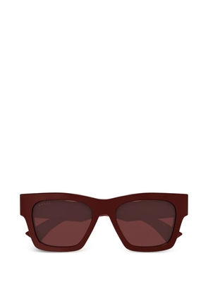 Gucci square-frame sunglasses - Red