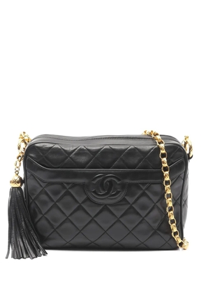 CHANEL Pre-Owned 1989-1991 CC logo Matelasse shoulder bag - Black