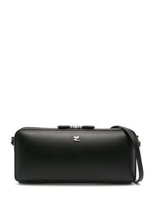 Courrèges Cloud logo-plaque shoulder bag - Black