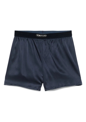 TOM FORD satin shorts - Blue