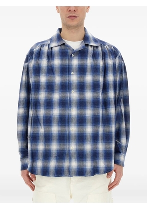 AIE plaid-check cotton shirt - Blue