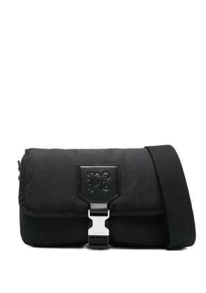 Palm Angels monogram-debossed shoulder bag - Black