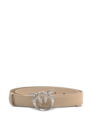 PINKO bird-buckle leather belt - Neutrals