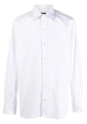 TOM FORD spread-collar cotton shirt - White