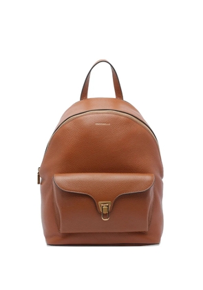 Coccinelle leather backpack - Brown