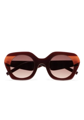 Kaleos Voyter geometric sunglasses - Brown