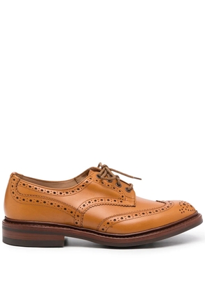 Tricker's perforated-design loafers - Brown