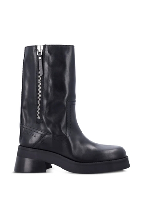 Miista Gunda zip-detail leather boots - Black
