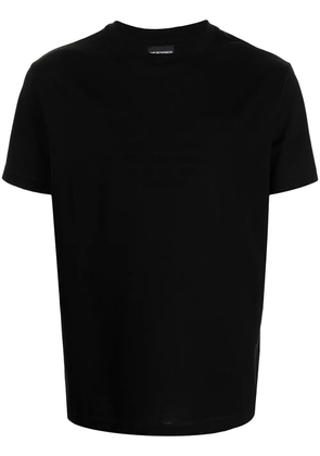 Emporio Armani round neck short-sleeved T-shirt - Black
