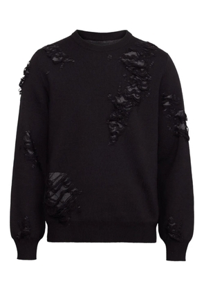 MM6 Maison Margiela distressed sweater - Black