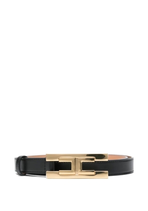 Elisabetta Franchi buckle leather belt - Black