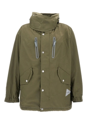 and Wander reflective hooded jacket - Green