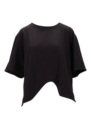 Niccolò Pasqualetti asymmetric-hem short-sleeve T-shirt - Black