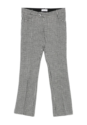 Ernest W. Baker houndstooth wool trousers - Black