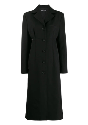 Kwaidan Editions single breasted coat - Black