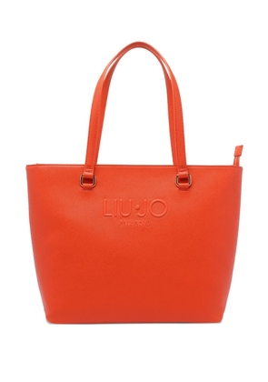 LIU JO logo-embossed tote bag - Orange