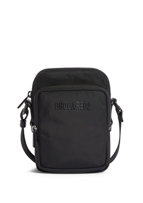 DSQUARED2 logo-lettering messenger bag - Black