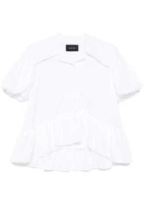 Simone Rocha sailor-collar puff-sleeves shirt - White