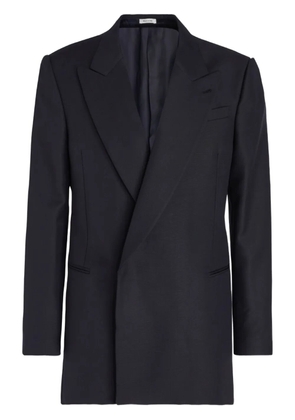 Alexander McQueen peak-lapels double-breasted blazer - Blue