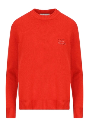 Giada Benincasa heart-embroidered cashmere sweater