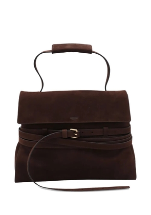 Moschino buckle-detail tote bag - Brown