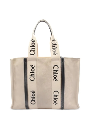 Chloé Pre-Owned 2000s large Woody tote bag - Neutrals